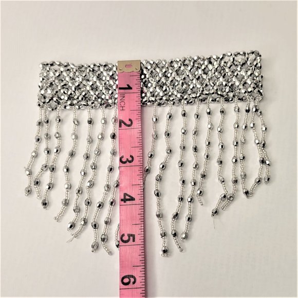 SilverTassel Choker Necklace & Arm Wrist Jewelry Accessory Halloween NEW - Picture 12 of 15